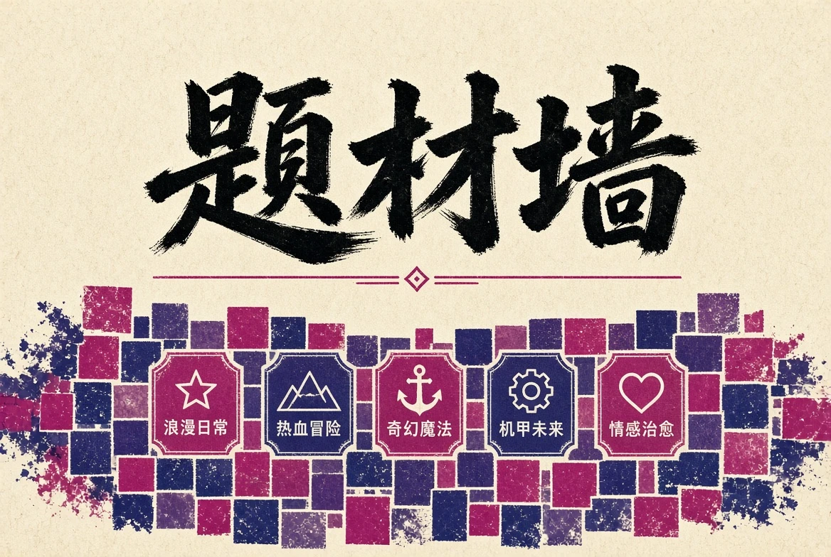 动漫题材墙主题视觉